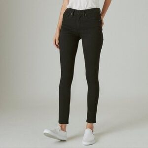 Lucky Brand Bridgette High Rise Skinny Jeans, Black, Size 12/31